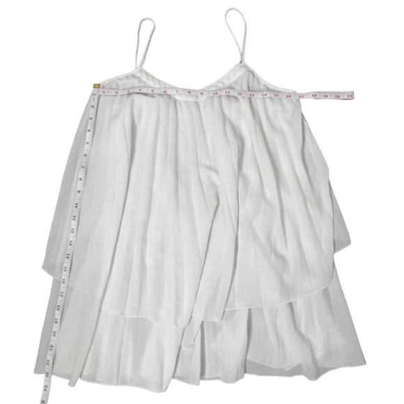 Zara Pleated Sheer Double Layered Spaghetti Strap Adjustable Top - Size XS - Picture 7 of 7